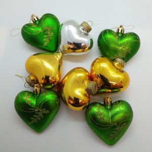 Julgranspynt hjärtan