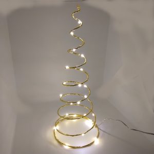 Mässingkon med belysning