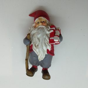 Julfigur tomte m käpp