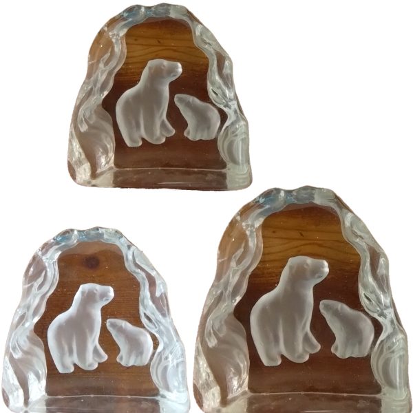 Glasblock, Björn med unge