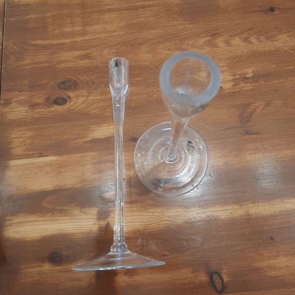 Glasljusstakar - ett par - Bild 4