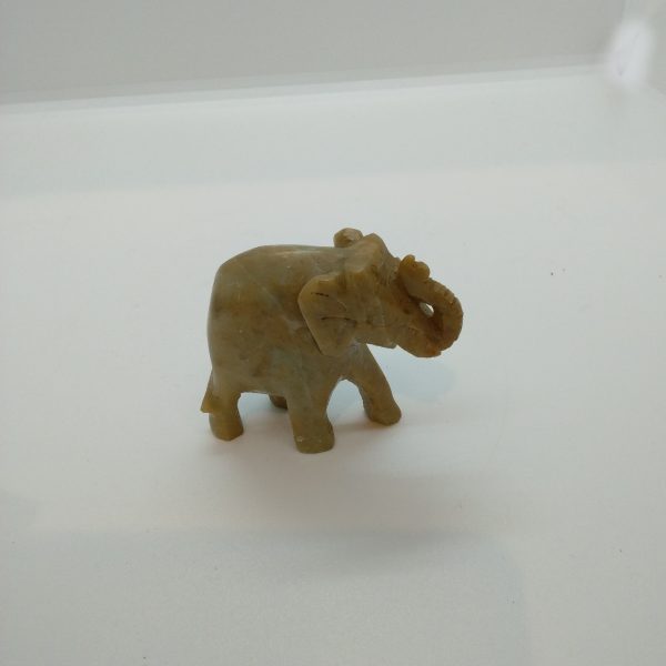 Elefant bowenite/täljsten - Bild 3