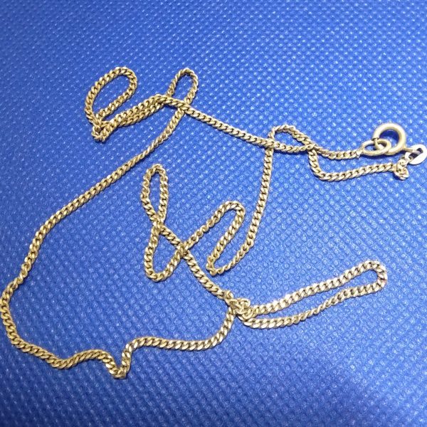 Silverkedja pansar 50 cm