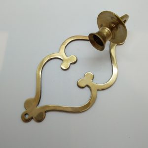 Mässingsljusstake vägghängd
