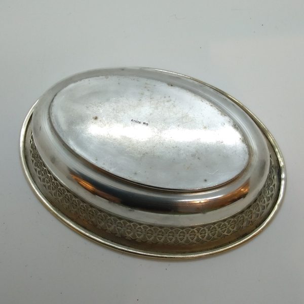 Nysilverskål oval - Bild 2